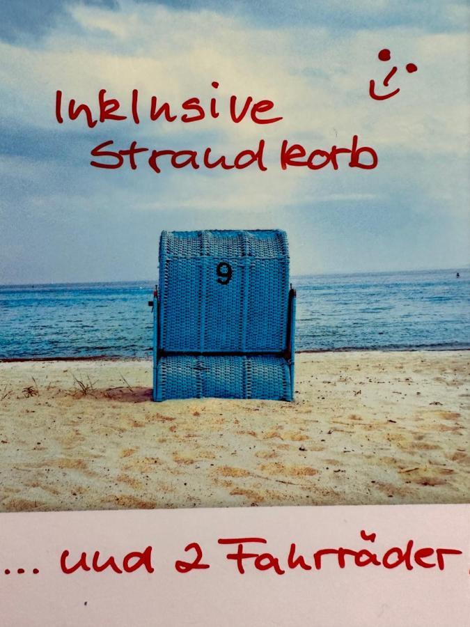 Strandblick Mit Strandkorb & Fahrraedern Gluecksburg Exterior photo